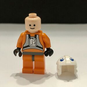 Lego Star Wars 7666 Rebel Pilot Dak Ralter Light Nougat Head Minifigure sw0012b